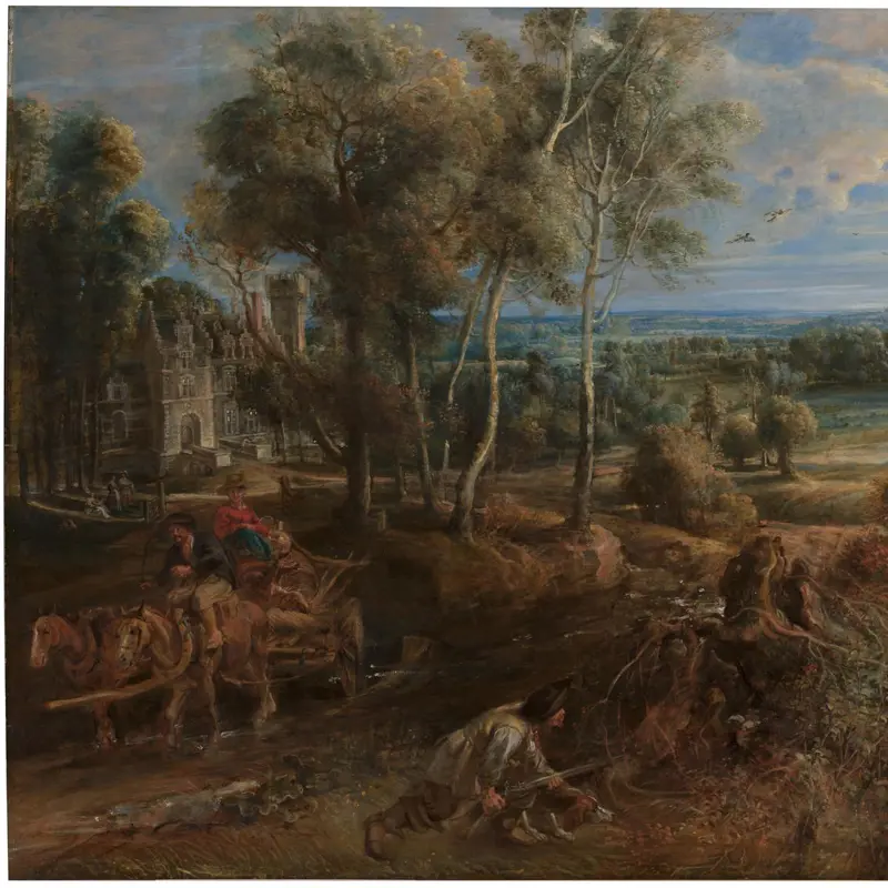 A View of Het Steen in the Early Morning