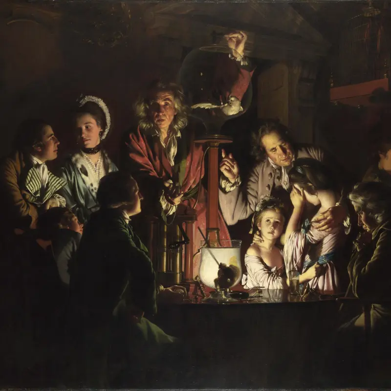 An Experiment on a Bird in the Air Pump