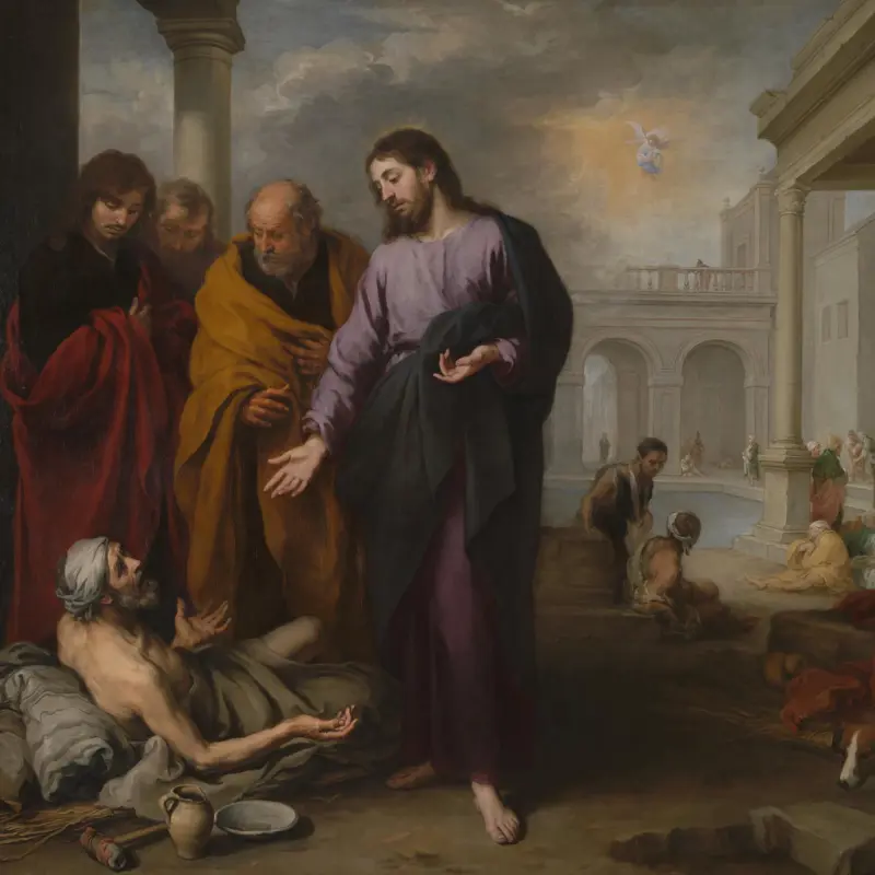 Christ healing the Paralytic at the Pool of Bethesda